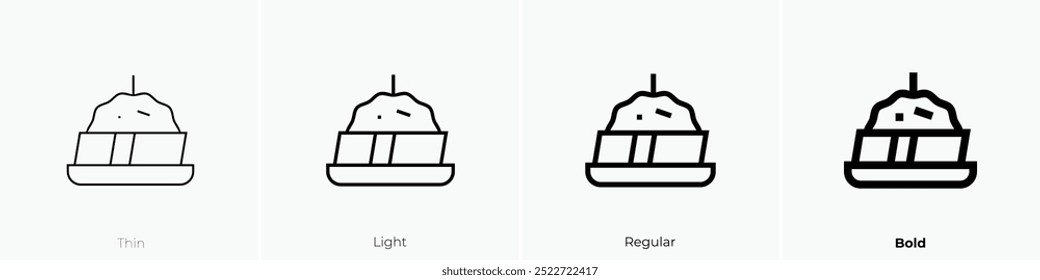 pintxo icon. Thin, Light Regular And Bold style design isolated on white background