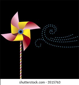 a pinwheel about to go for a spin