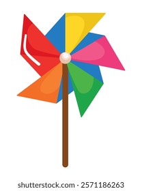 pinwheel baby toy isolated icon