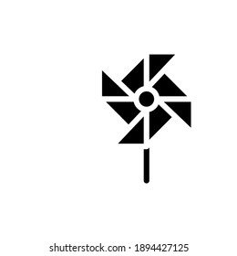 Pinwheel Fan icon in vector. Logotype