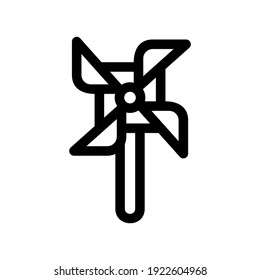pinwheel icon or logo isolated sign symbol vector illustration - high quality black style vector icons

