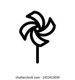 pinwheel icon or logo isolated sign symbol vector illustration - high quality black style vector icons
