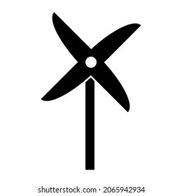Pinwheel icon, stock vector, logo isolated on white background