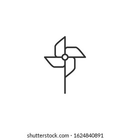 pinwheel icon template color editable. pinwheel symbol vector sign isolated on white background.