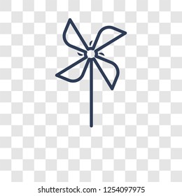 Pinwheel icon. Trendy Pinwheel logo concept on transparent background from Agriculture Farming and Gardening collection
