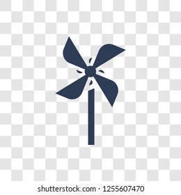 Pinwheel icon. Trendy Pinwheel logo concept on transparent background from Agriculture Farming and Gardening collection