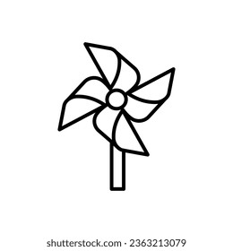Icono PinWheel en vector. Ilustración