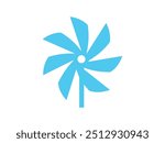 Pinwheel icon. Vector illustration. white background