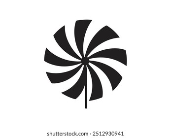 Ícone Pinwheel. Ilustração vetorial. fundo branco