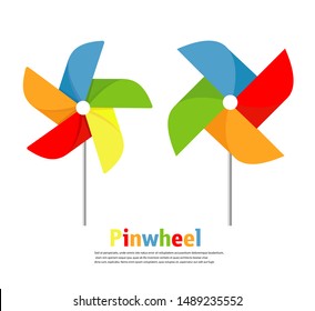 Pinwheel icon vector set illustration