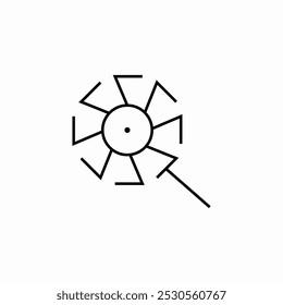 pinwheel special icon sign vector
