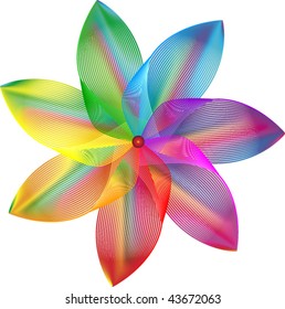 Pinwheel (vector, guilloche)