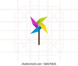 Pinwheel Vector Icon