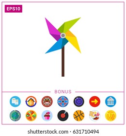 Pinwheel Vector Icon
