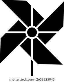 Pinwheel vector icon. Can be used for printing, mobile and web applications.