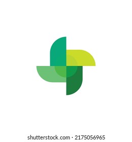 Pinwheel vector icon template design 