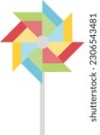 Pinwheel Vector image or clipart