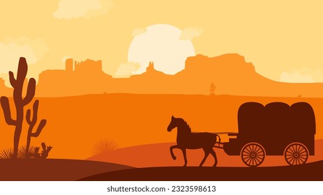 ilustración vectorial de fondo de día de inicio adecuada para evento de día de inicio en estados unidos con estilo de paisaje y vista de arizona