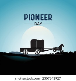 Pioneer Day. Pioneer Day Vector Illustration.