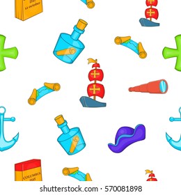 Pioneer pattern. Cartoon illustration of pioneer vector pattern for web