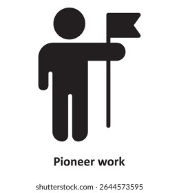 Pioneer work Vector Icon which can easily modify or edit

