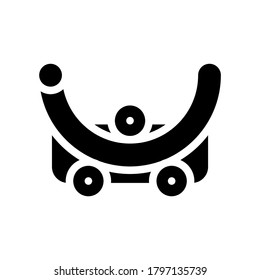 pipe bending device glyph icon vector. pipe bending device sign. isolated contour symbol black illustration