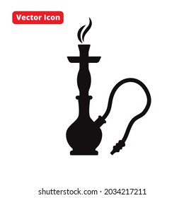 pipe bong vector icon black isolated