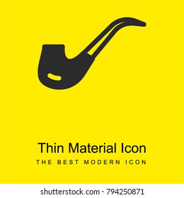Pipe bright yellow material minimal icon or logo design