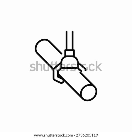 pipe build icon sign vector