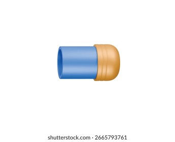  pipe cap icon 3d illustration render