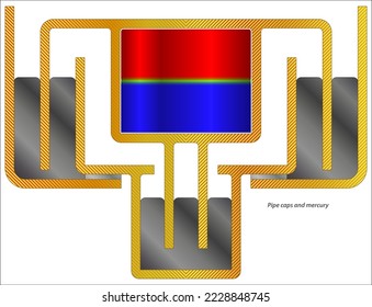 The pipe capsmercury experiment to detect changes in electromagnetic braking. 