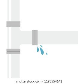 Pipe cartoon vector. free space for text.