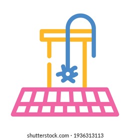 pipe cleaning color icon vector. pipe cleaning sign. isolated symbol illustration