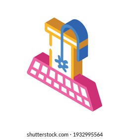 pipe cleaning isometric icon vector. pipe cleaning sign. isolated symbol illustration