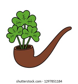 pipe with clovers