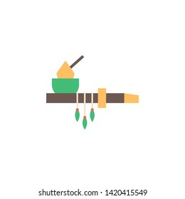 Pipe color icon. Element of boho color icon. Premium quality graphic design icon. Signs and symbols collection icon for websites, web design, mobile app