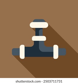 Pipe is connecting three other pipes, illustrating the concept of plumbing