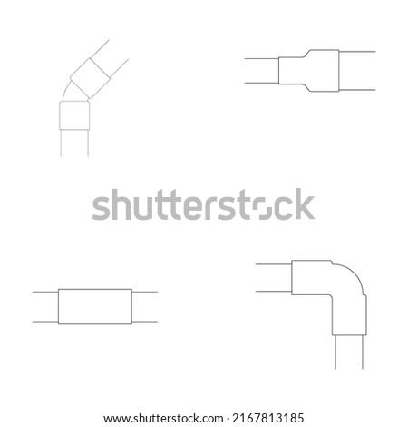 pipe connection icon illustration design