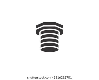 Pipe connection icon outline vector. Industrial flange. Drain steel