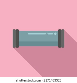 Pipe connector icon flat vector. Drain system. Faucet tap