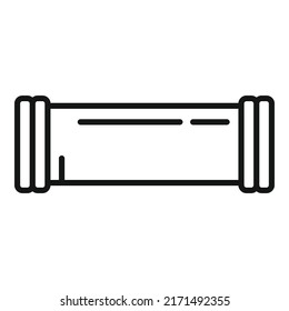 Pipe connector icon outline vector. Drain system. Faucet tap