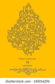 Pipe constructor - 70 elements for your design