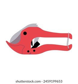 Pipe Cutter for Professional Plumbers and Home Repair, Flat Vector Illustration Design