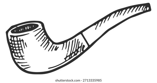 Una tubería se dibuja en blanco y negro