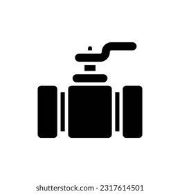 Pipe Faucet Filled Icon Vektorgrafik