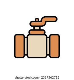 Pipe Faucet Icon Vector Illutration