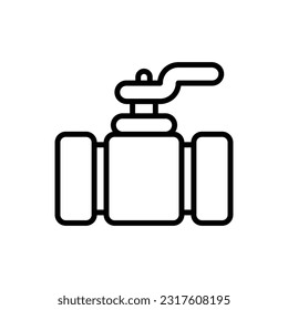 Ilustración vectorial de contorno de grifo