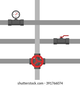 Pipe fitting vector set.