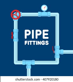 Pipe fitting vector set