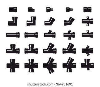 Pipe Fittings Icons